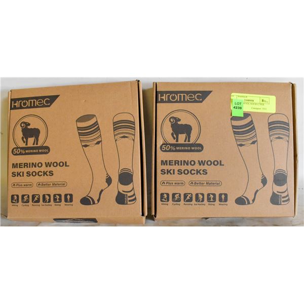 2 - HORMEC WOOL SOCKS 2 PER
