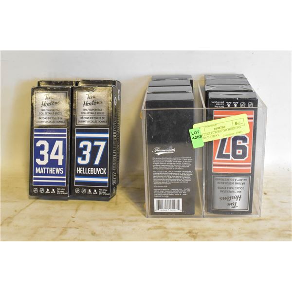 MINI COLLECTORS TIM HORTONS HOCKEY STICKS