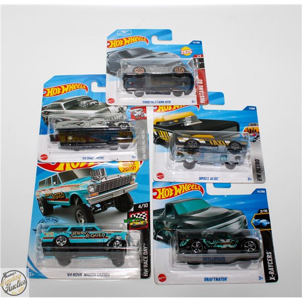 5PK OF ASSORTED HOTWHEELS