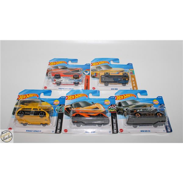 5PK OF ASSORTED HOTWHEELS