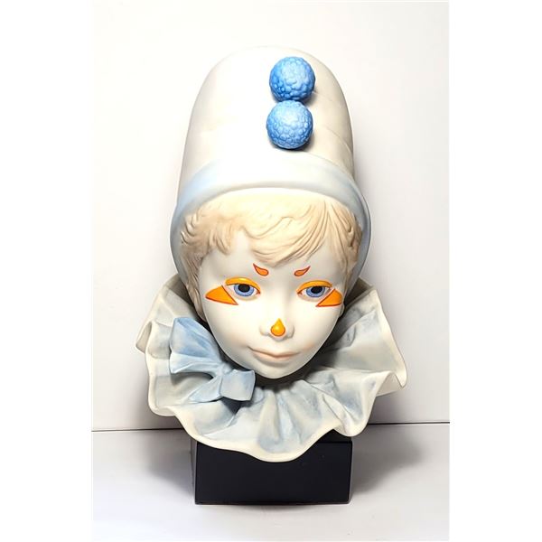 18)  VINTAGE CYBIS BISQUE FIRED CLOWN HEAD