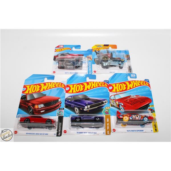 5PK OF ASSORTED HOTWHEELS