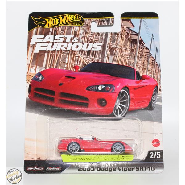 HOTWHEELS PREMIUM FAST&FURIOUS 2003 DODGE VIPER