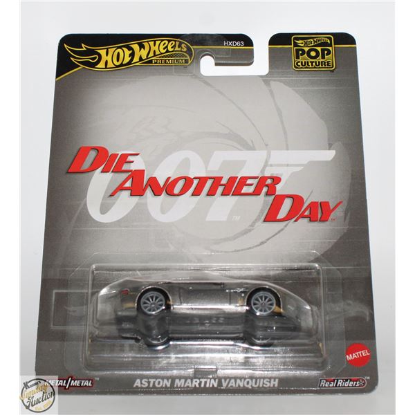 HOTWHEELS PREMIUM DIE ANOTHER DAY 007 ASTON MARTIN