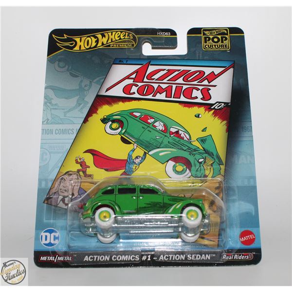HOTWHEELS PREMIUM ACTION COMICS NUMBER ONE ACTION