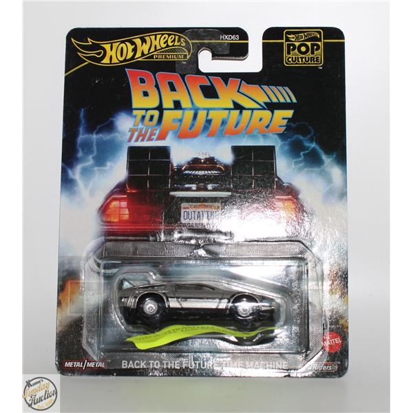 PREMIUM HOTWHEELS BACK TO THE FUTURE TIME MACHINE