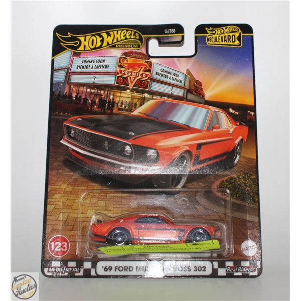 PREMIUM HOTWHEELS BOULEVARD69 FORD MUSTANG BOSS
