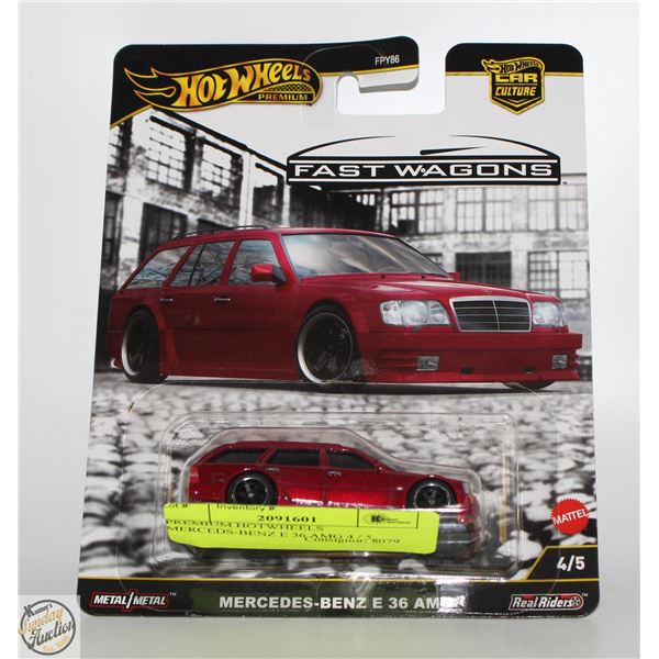 PREMIUM HOTWHEELS MERCEDS-BENZ E 36 AMG 4 / 5
