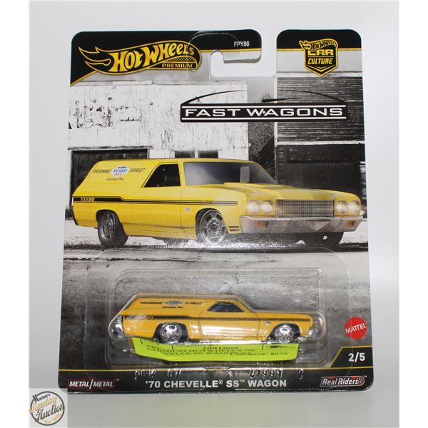 PREMIUM HOTWHEELS '70 CHEVELLE SS WAGON 2/5
