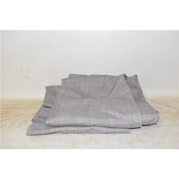 PAIR OF LIGHT GREY CURTAINS