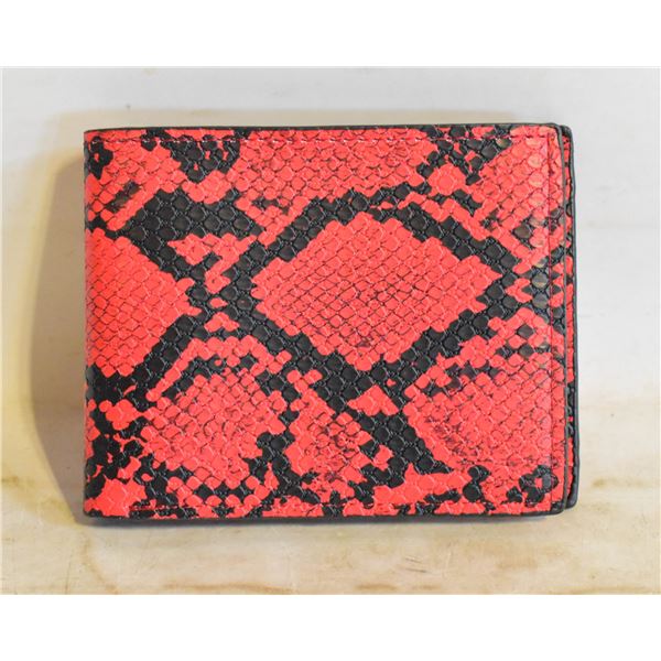 RED SNAKE PATTERN WALLET
