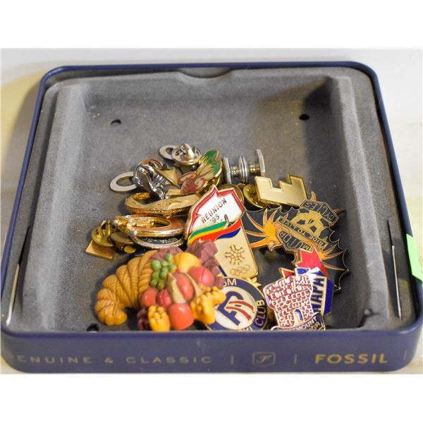 BOX OF COLLECTIBLE PINS 1X  1988 CALGARY