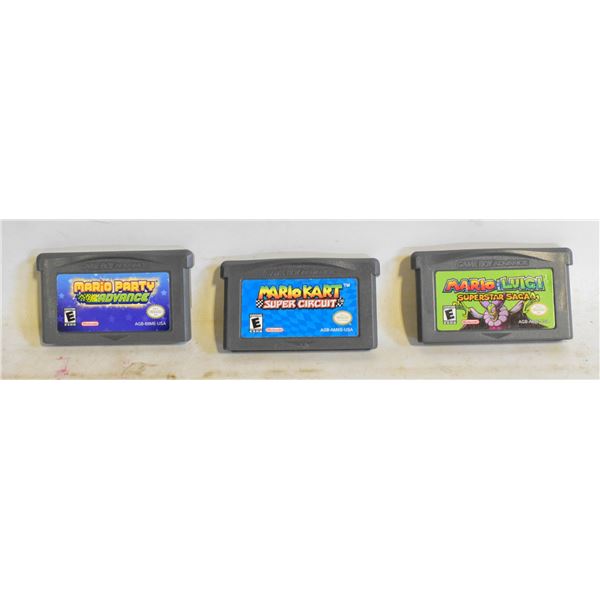 3 MARIO GAMES GAMEBOY ADVANCE
