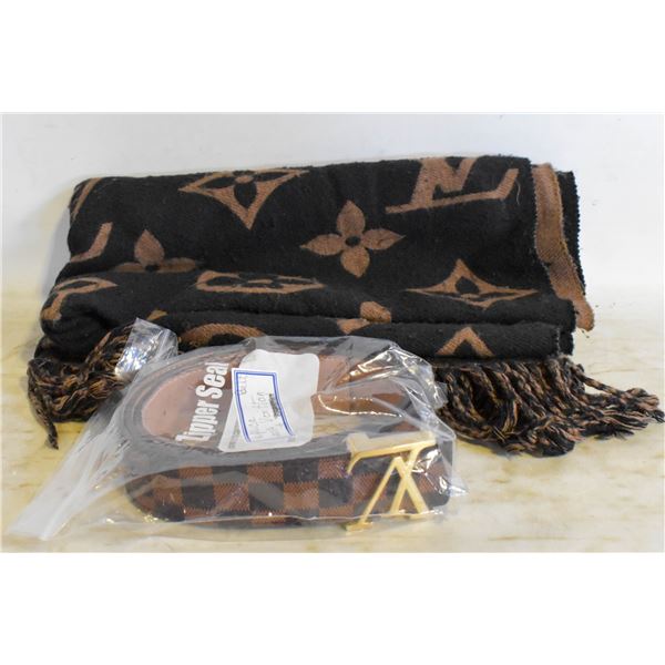 REPLICA LOUIS VUITTON THROW BLANKET + REPLICA BELT
