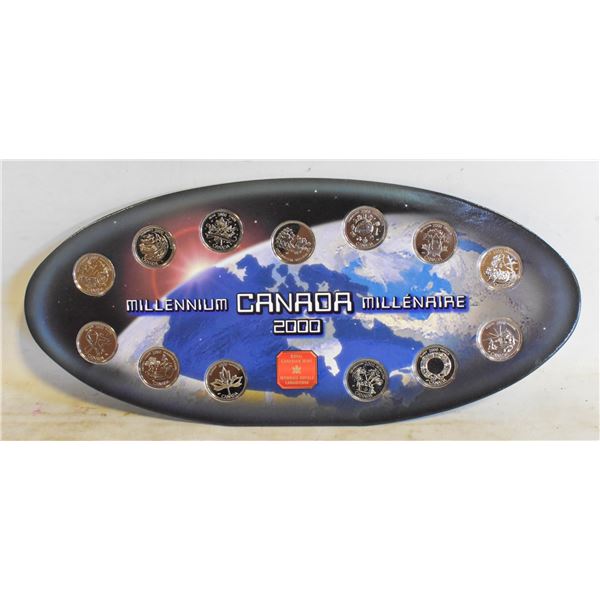 MILLEMINUM CANADA 2000 13 PIECE COIN SET