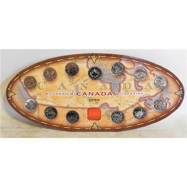 MILLIMEMMIUM CANADA 1999 13 PIECE COIN SET