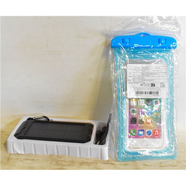 NEW PORTABLE SOLAR POWER BANK 10000MAH + LED