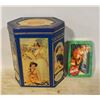 Image 1 : VINTAGE COCA COLA TIN + NEW SET OF