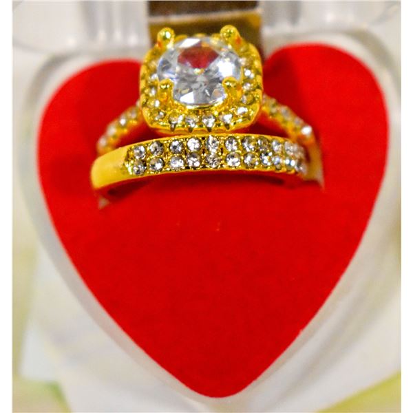 2PCS/SET RING SET SZ 8