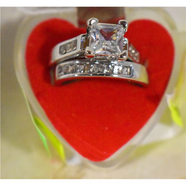 2PCS/SET RING SET SZ 9