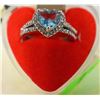 2PCS HEART SHAPE RING SZ 7