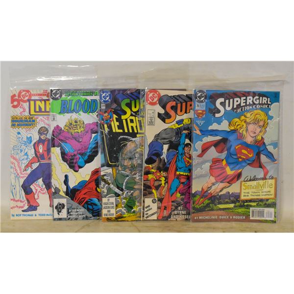 LOT OF 5 DC COMICS INCLUDING SUPERGIRL