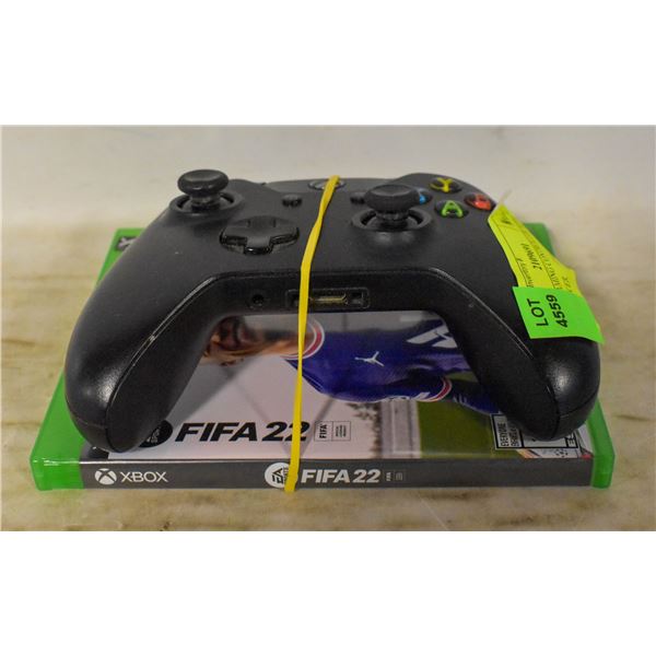 XBOX GAMING CONTROLLER WITH FIFA SOCCER