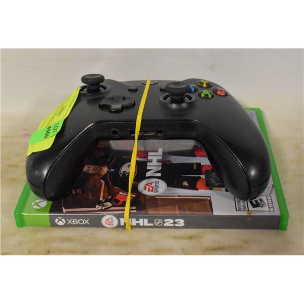 XBOX GAMING CONTROLLER WITH NHL 23 GAME