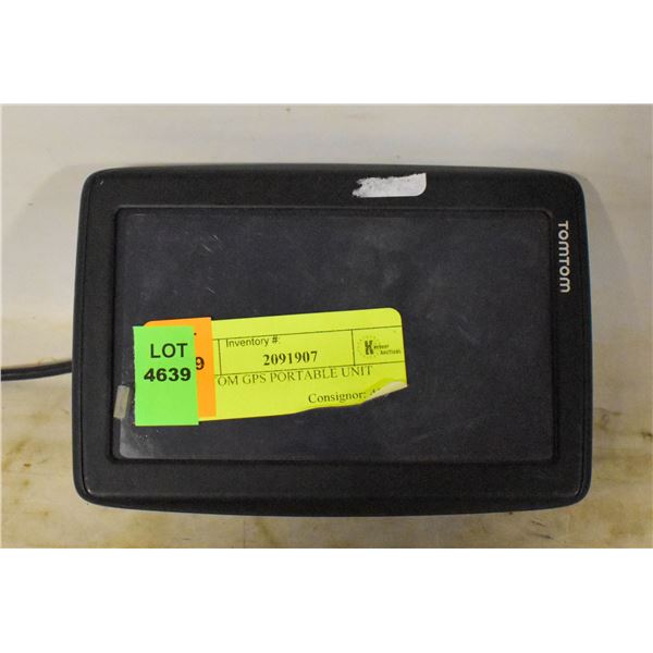 TOMTOM GPS PORTABLE UNIT