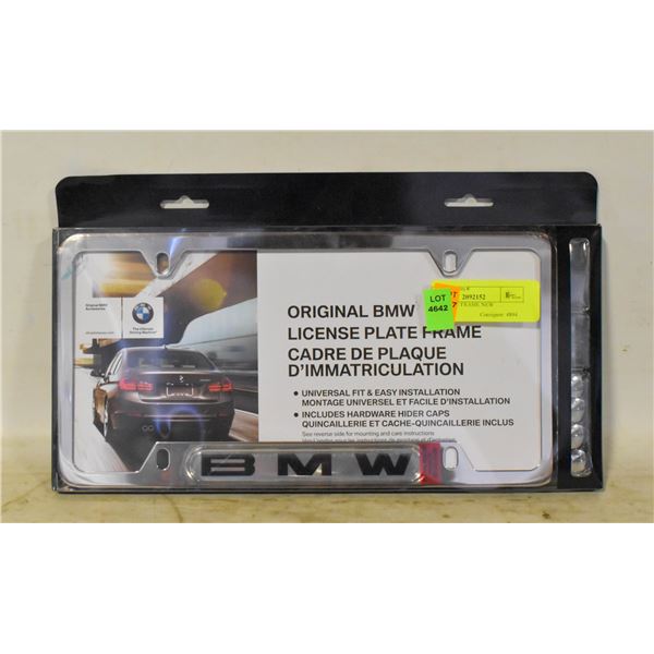 BMW PLATE FRAME NEW