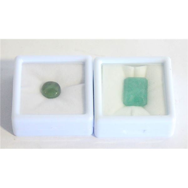 #47-NATURAL JADE 16.10CT & SERPENTINE 3.85CT