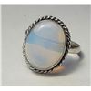Image 1 : 13)  ROUND NATURAL OPALINE SIZE 10 RING