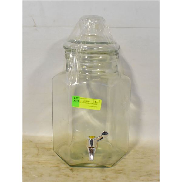 15 INCH GLASS DRINK DISPENSER
