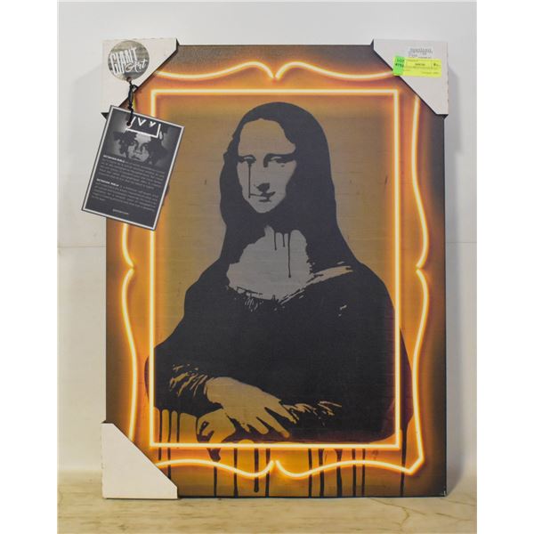 MONALISA PRINT CANVAS WALL HANGING