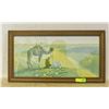 Image 1 : OLD FRAMED PRINT “SAHARA UNDER A