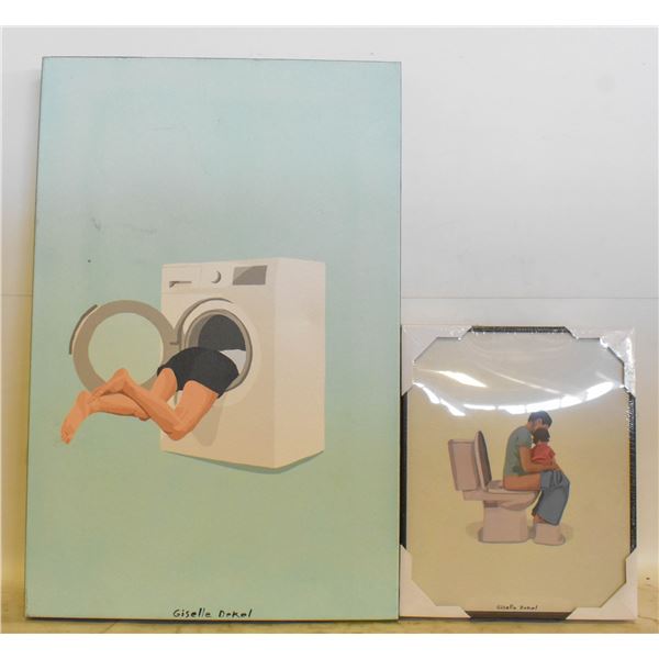 TWO NEW CANVAS PRINTS BY GISELLE DEKEL