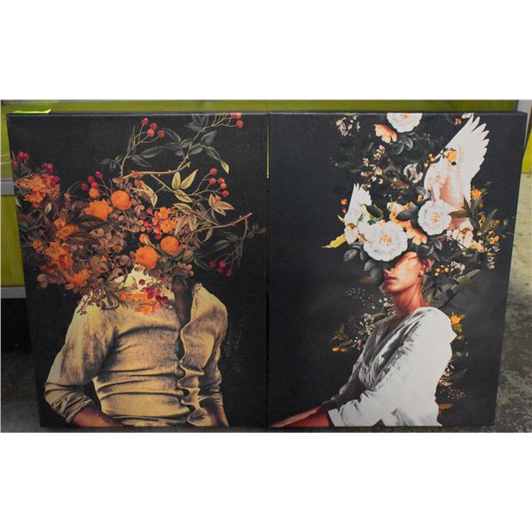 TWO NEW CANVAS PRINTS BY FRANK MOTH "ROOTS" AND