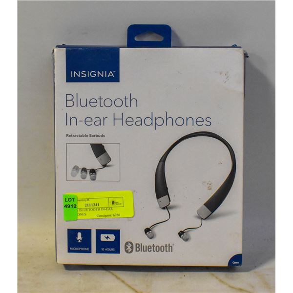 INSIGNIA BLUETOOTH IN-EAR HEADPHONES