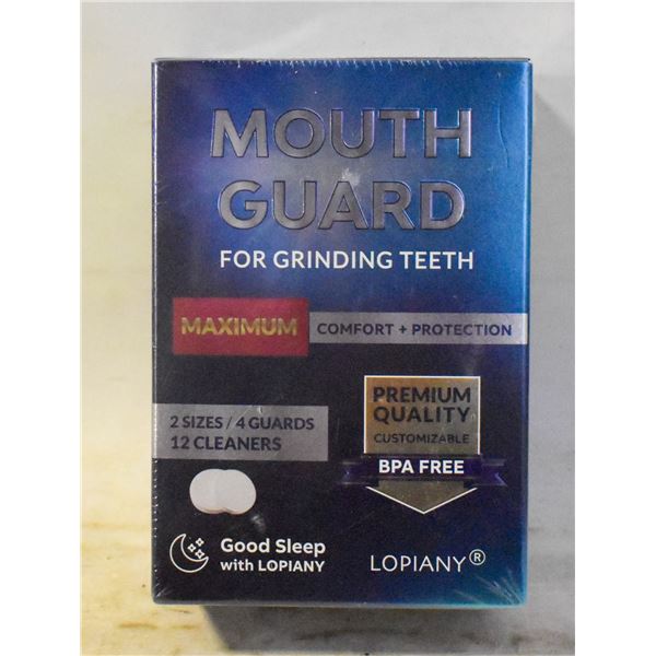 NEW SEALED MOUTH GUARD SET FOR GRINDING TEETH