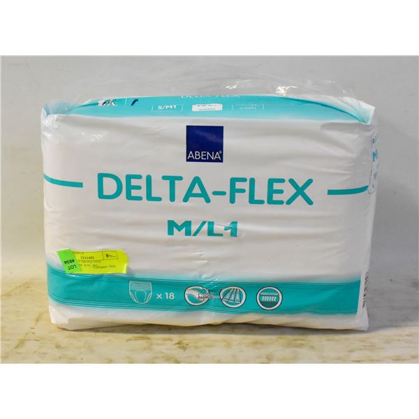 DELTA FLEX PROTECTIVE UNDERWEAR 18 PC, M/L