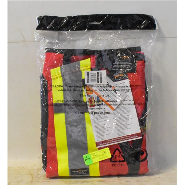 NEW HI VIS RED SAFETY SIZE M-ESTATE