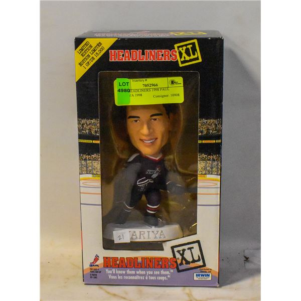 NHL HEADLINERS 1998 PAUL KARIYA 1998