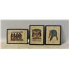 Image 1 : 3 EGYPTIAN SMALL FRAMED IMAGES