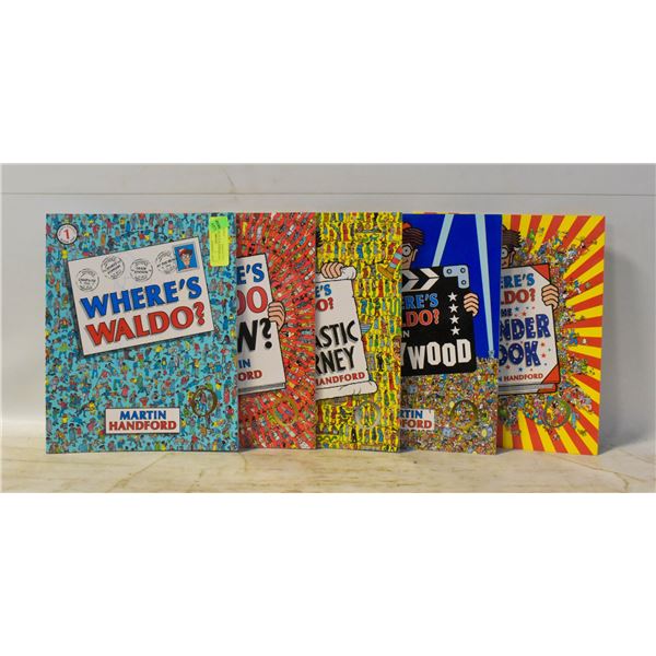 5 PC WHERES WALDO BOOK COLLECTION