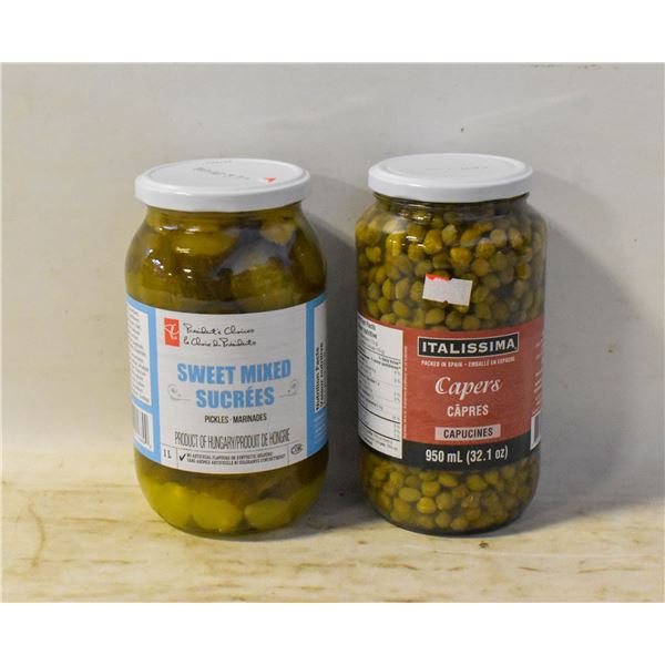 1 JAR PICKLES 1 JAR CAPERS BB 11/24 & 4/25