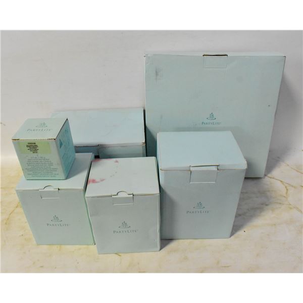 LOT OF PARTYLITE FIGURES & CANDLE HOLDERS