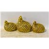 Image 1 : LOT OF 3 GOLD DÉCOR BIRDS