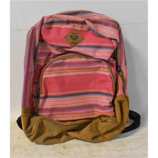 ROXY LEATHER & CLOTH BACKPACK