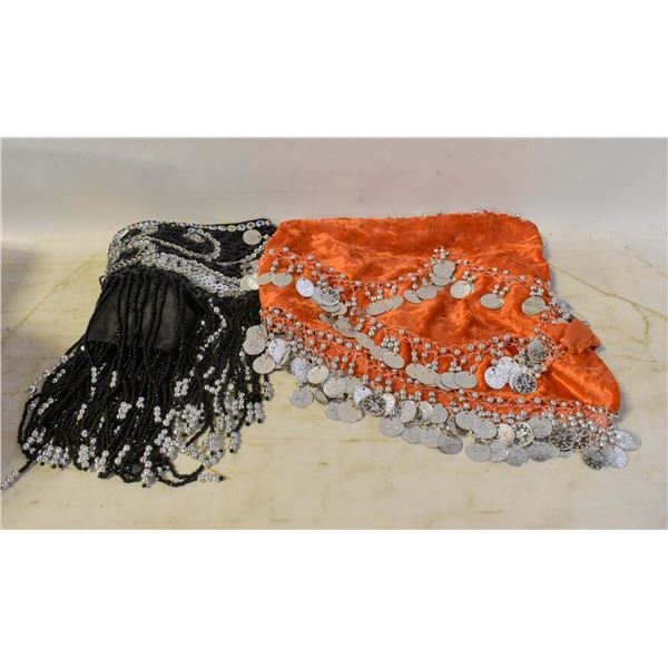 2 BELLY DANCING BELTS