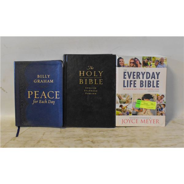 COLLECTION OF 3 BIBLES